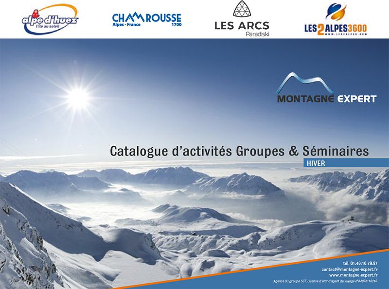 notre catalogue d'activités au ski, format PDF