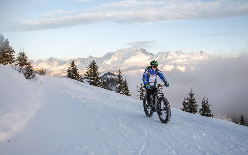 Rando VTT électrique sur neige
